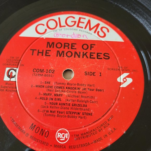 THE MONKEES More of the Monkees LP Vinyl 1967 Colgems Records COM-102 Pop LP9 - Picture 6 of 9